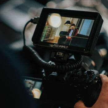 caméra behind the scenes